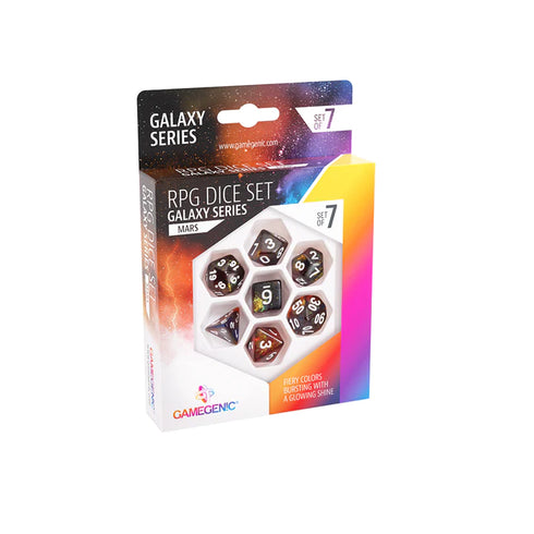 Gamegenic: Galaxy Series RPG Dice Set - Mars (7 pcs)